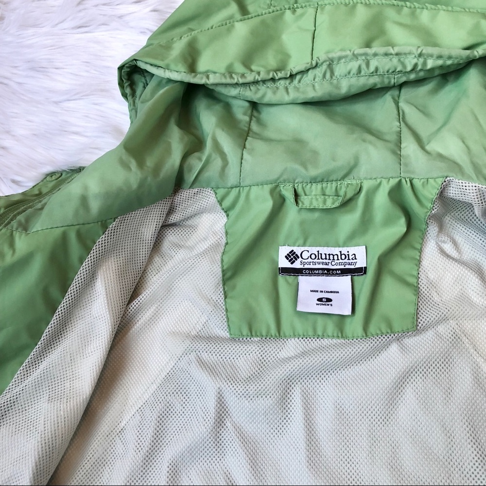 Columbia || Light Green Zip-up Hooded Jacket 🏞 - Picture 6 of 7